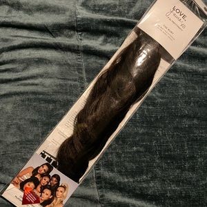 Pretty Party ponytail extension brunette wavy max volume brown combo